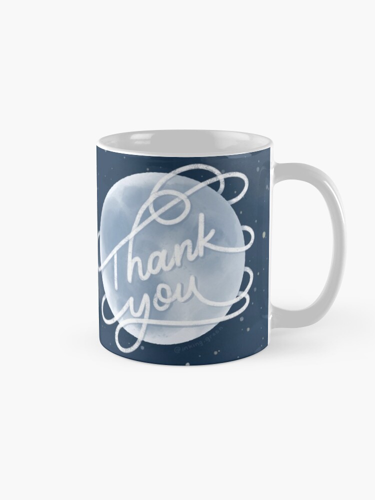 Thumbnail 5 of 6, Coffee Mug, Thank You Moon designed and sold by inking-green.