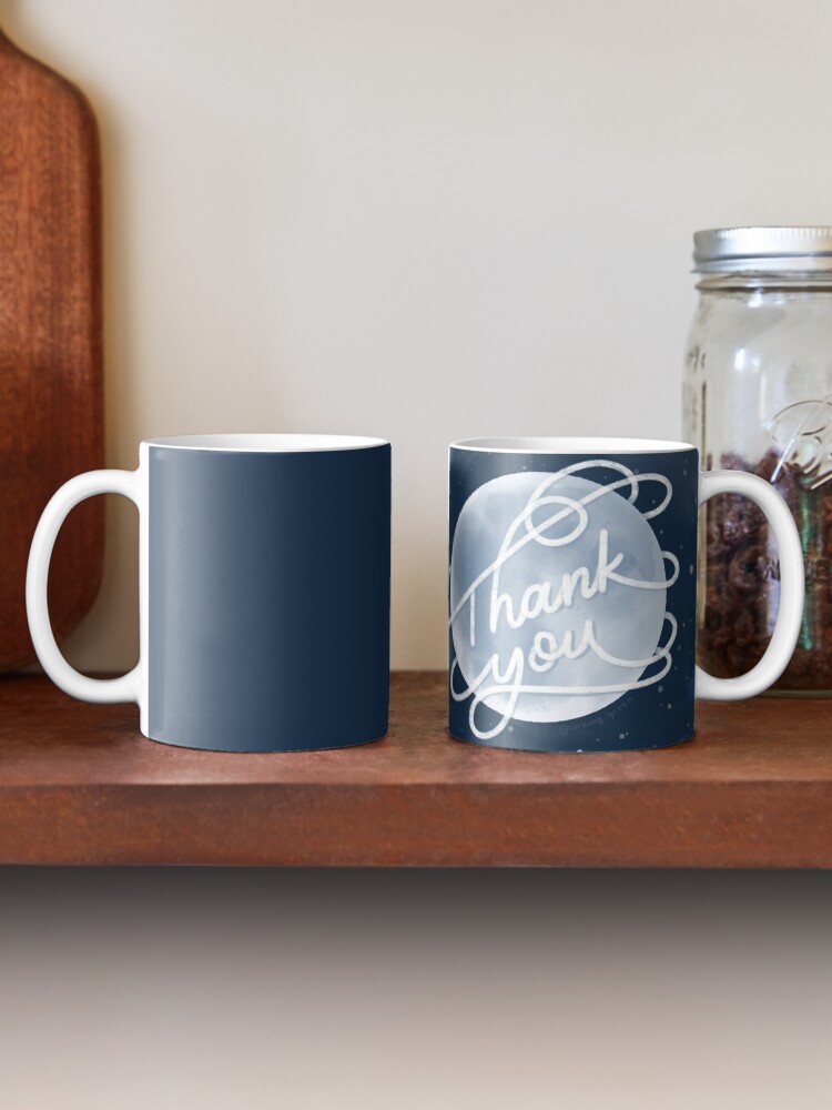 Thumbnail 2 of 6, Coffee Mug, Thank You Moon designed and sold by inking-green.