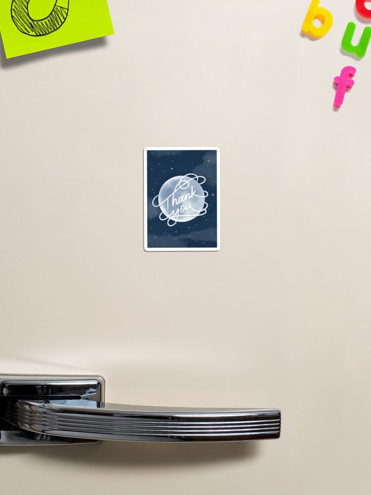 Thumbnail 1 of 3, Magnet, Thank You Moon designed and sold by inking-green.