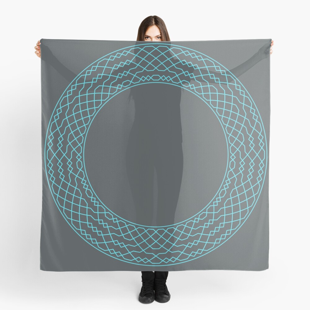 London Surprise Major Method Wreath — Scarf (Blue) Scarf
