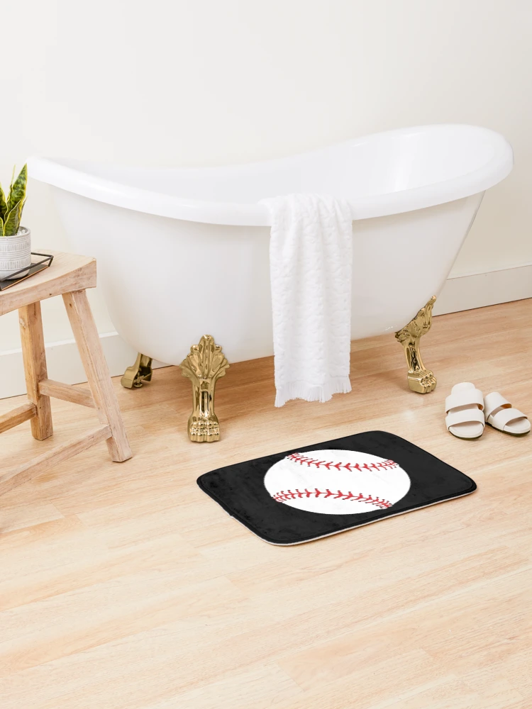 Thumbnail 2 of 6, Bath Mat, Baseball Fans Pattern designed and sold by AutonomousN.