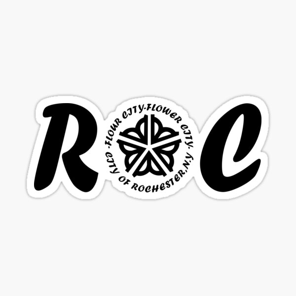 "RochesterROCFlower City" Sticker for Sale by MsNach Redbubble