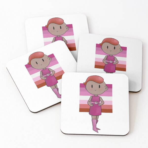 Item preview, Cute chibi lesbian pride design designed and sold by cu-b3.