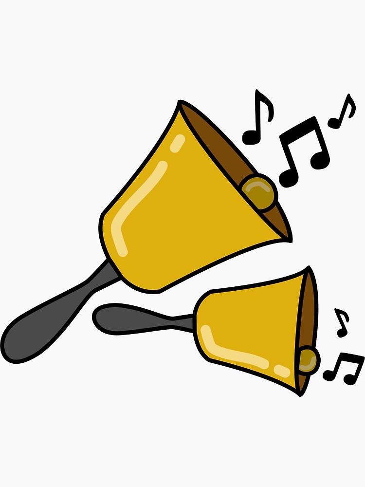 "Handbells" Sticker for Sale by Annika Giltinan Redbubble
