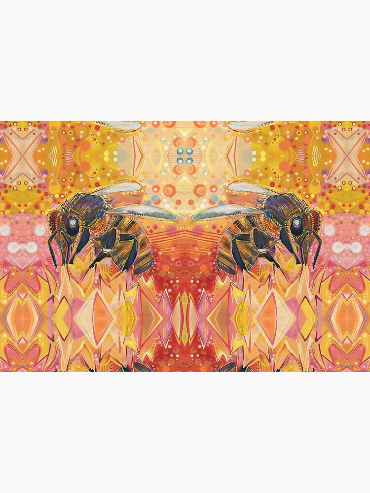Western Honey Bee Painting - 2012 by gwennpaints