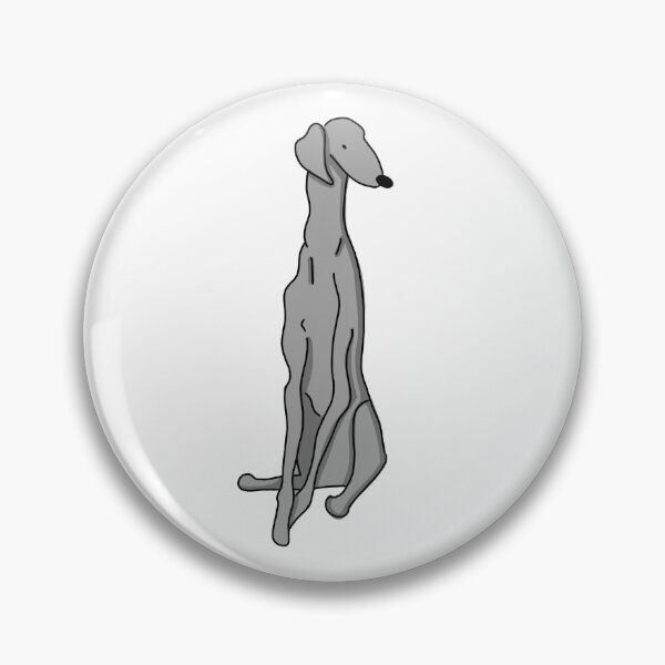 Item preview, Cute whippet dog in gray designed and sold by KiwiBrush.