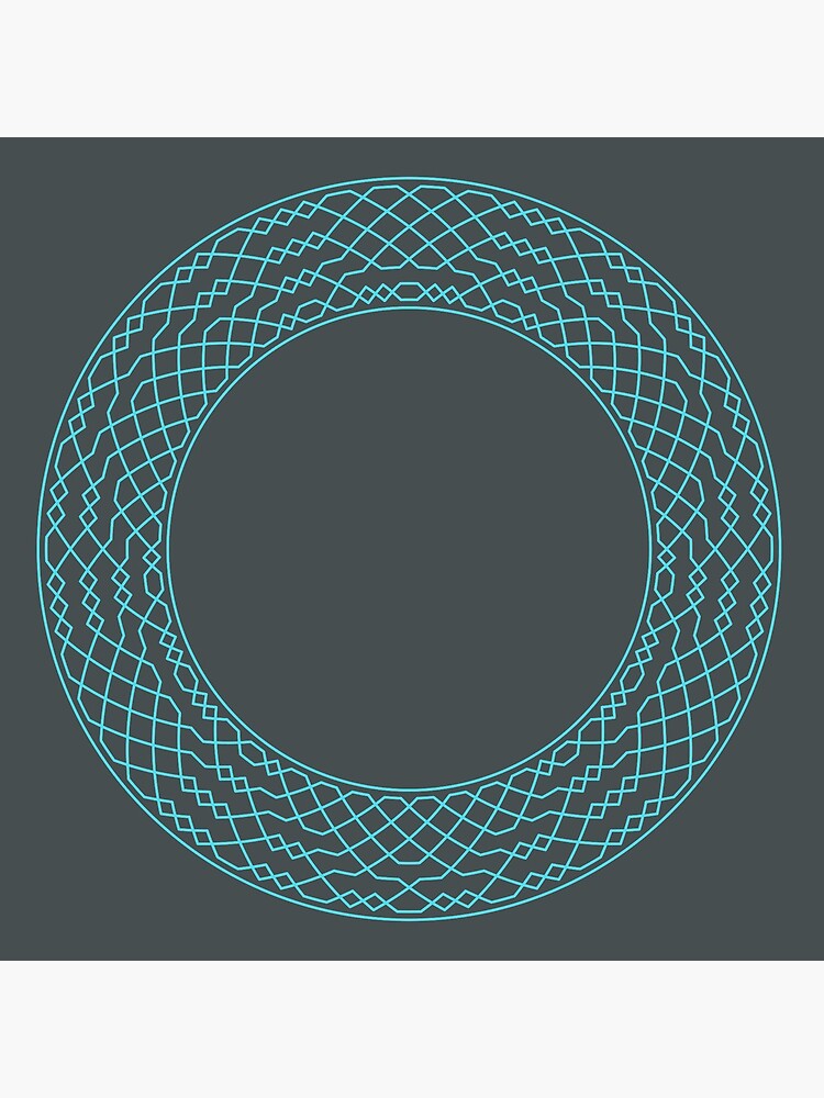 Thumbnail 5 of 5, Coasters (Set of 4), London Surprise Major Method Wreath — Coasters (Blue) designed and sold by RingingRoom.