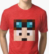 TheDiamondMinecart Minecraft skin Tri-blend T-Shirt