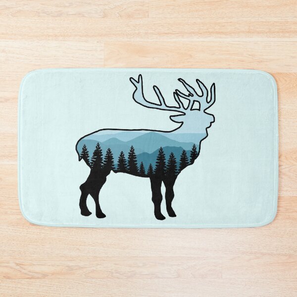 Item preview, Teal deer / moose in the forest designed and sold by colleenm2.