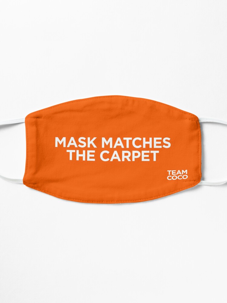 Alternate view of Team Coco Mask Matches The Carpet (Orange) Mask