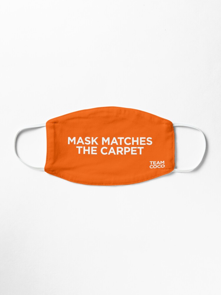 Alternate view of Team Coco Mask Matches The Carpet (Orange) Mask