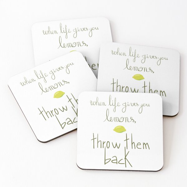 Item preview, When life gives you lemons, throw them back Caligraphy design designed and sold by cu-b3.