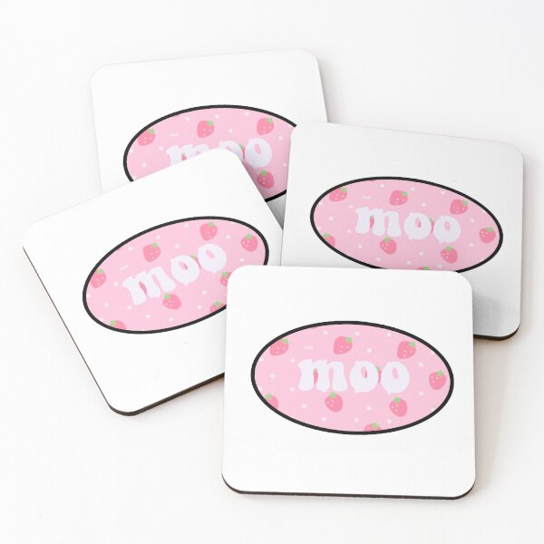 Item preview, strawberry moo designed and sold by dinostickerss.