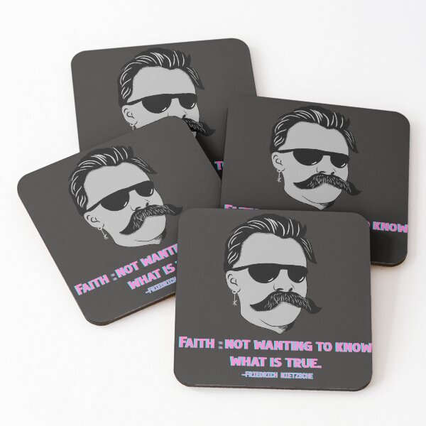 Item preview, Friedrich Nietzsche Faith Quote  designed and sold by PiscesVibes.