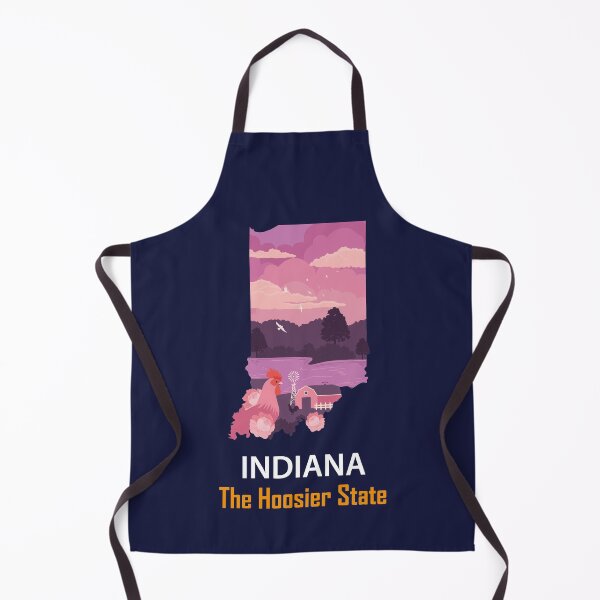 Item preview, Indiana - The Hoosier State - Bumper Sticker designed and sold by d1mology.