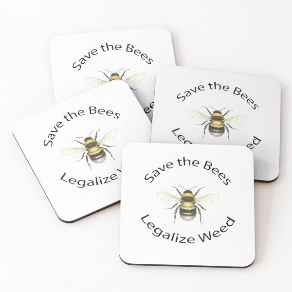 Item preview, Save the Bees Legalize Weed designed and sold by Maddie Made.