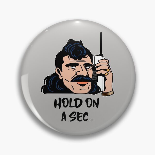Item preview, Hold On a Sec. Old Mobile Phone. Analog. Funny. Light Background designed and sold by shirtdan.