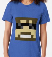 ssundee Minecraft skin Tri-blend T-Shirt