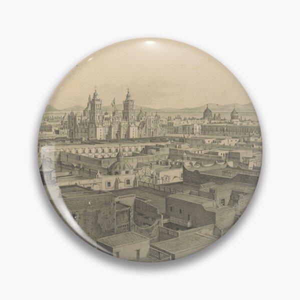 Item preview, Vintage Pictorial Map of Mexico City (1845) designed and sold by BravuraMedia.