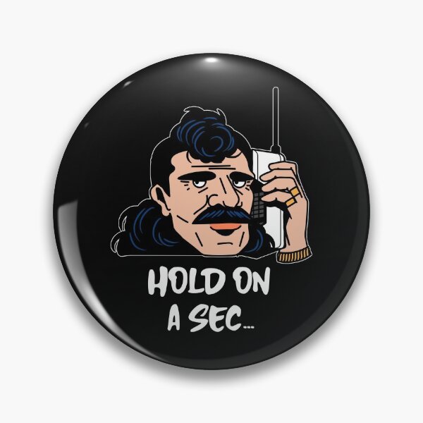 Item preview, Hold On a Sec. Old Mobile Phone. Analog. Funny. Dark Background designed and sold by shirtdan.