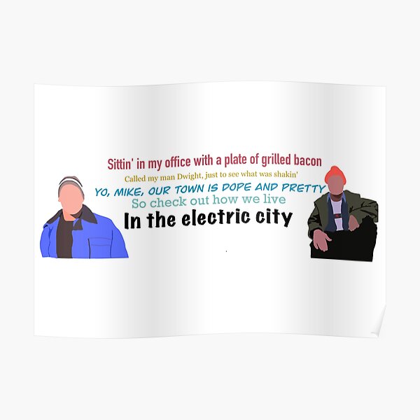 "The Electric City The Office" Poster by kaylage Redbubble