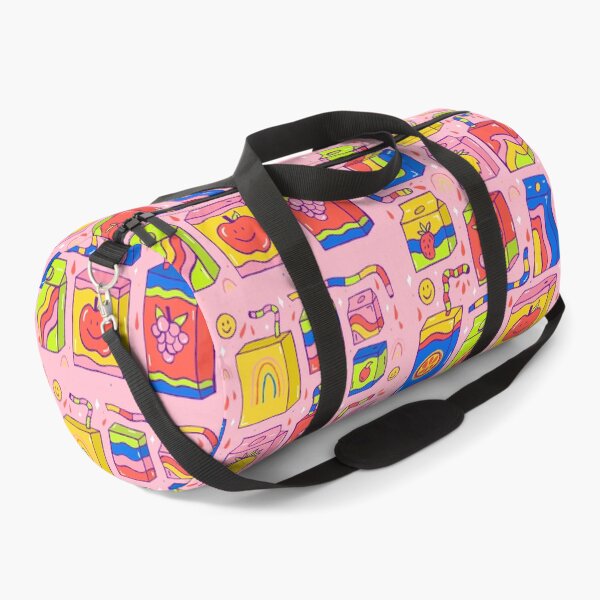 Juice Box Print Duffle Bag