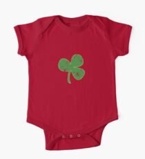 Vintage Clover St Patricks Day One Piece - Short Sleeve