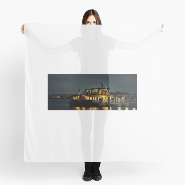 Newcastle to Stockton Ferry at Night - NSW Australia Scarf