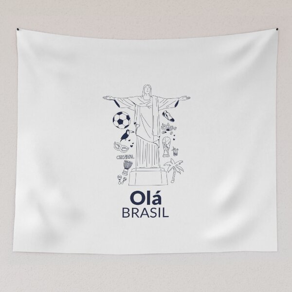 Item preview, Olá Brasil! | Doodle designed and sold by modernzen.