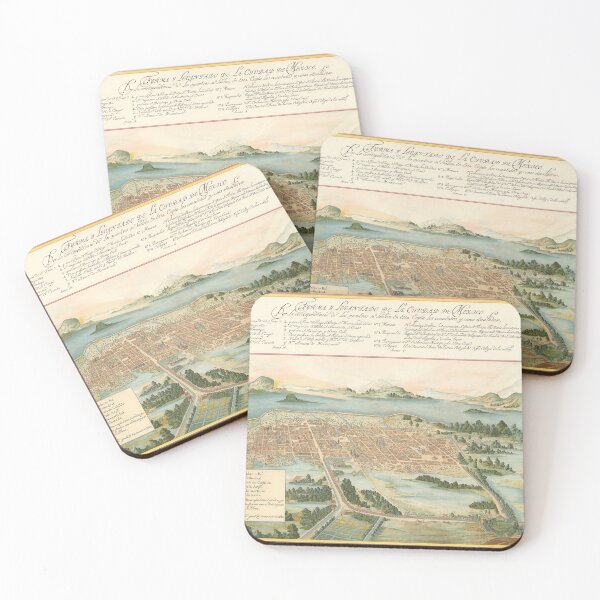 Item preview, Vintage Pictorial Map of Mexico City (1628) designed and sold by BravuraMedia.