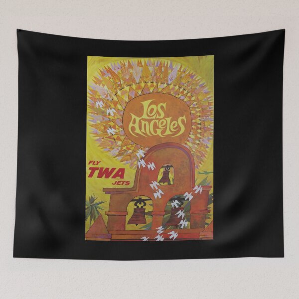 Item preview, Los Angeles vintage travel poster designed and sold by stickart-marek.
