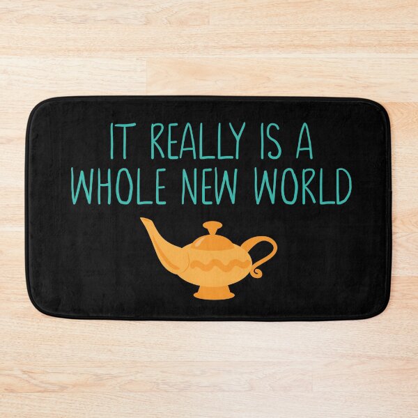 Item preview, It Really Is A Whole New World Teal designed and sold by Sara Burgess.