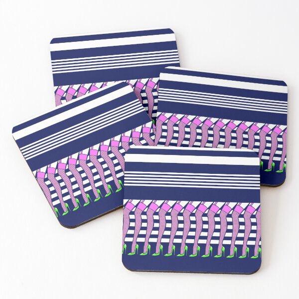 Item preview, KEEP YOUR HEELS, HEAD AND STANDARDS HIGH NAVY AND WHITE EDITION designed and sold by Mieko  Kawasaki.