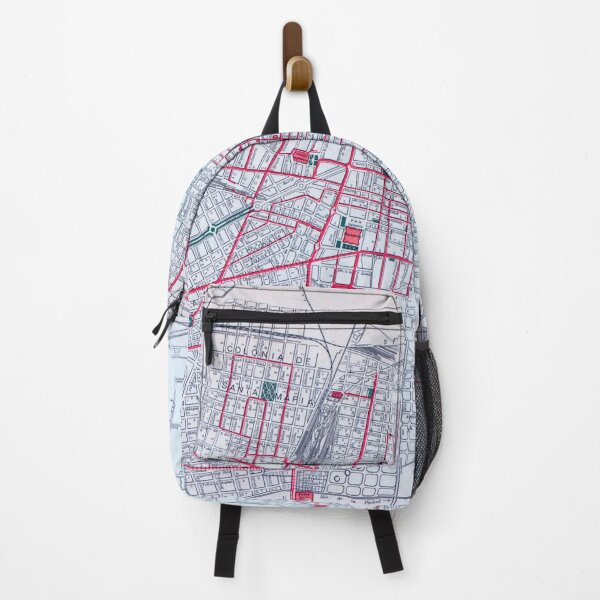 Item preview, Vintage Mexico City Tramway Map (1910) designed and sold by BravuraMedia.