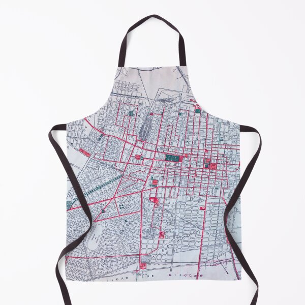 Item preview, Vintage Mexico City Tramway Map (1910) designed and sold by BravuraMedia.