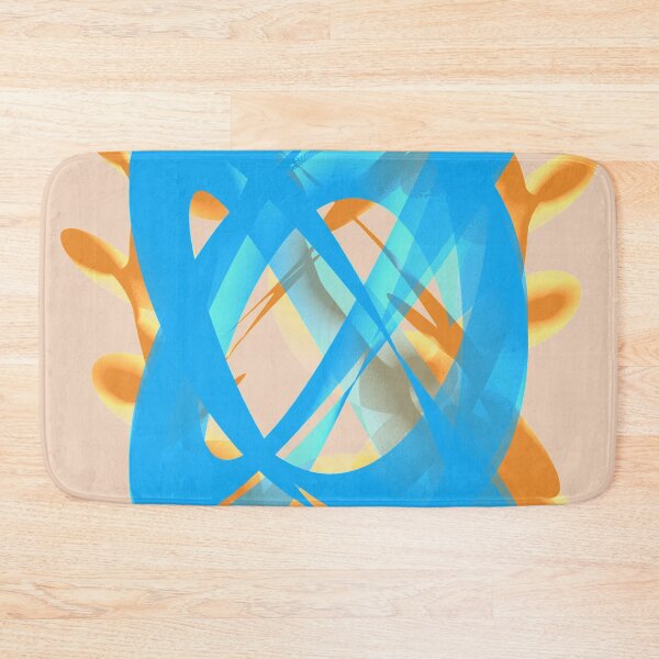 Item preview, Blue and Brown abstract art pattern designed and sold by bradm50.