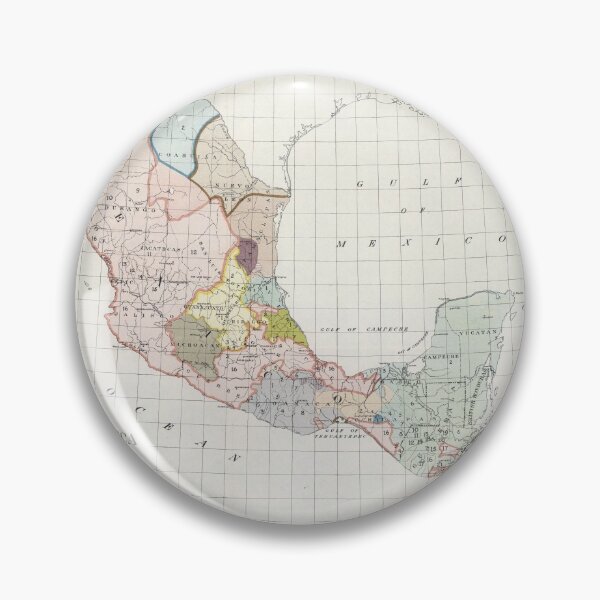 Item preview, Vintage Central America Linguistic Map (1909) designed and sold by BravuraMedia.