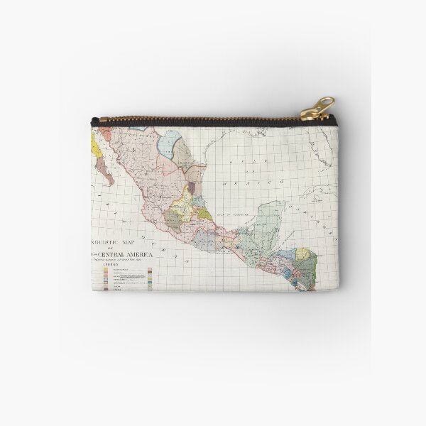 Item preview, Vintage Central America Linguistic Map (1909) designed and sold by BravuraMedia.