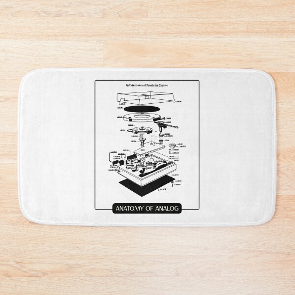 Item preview, Anatomy of Analog. Record Player Exploded View. Cool Vinyl designed and sold by shirtdan.