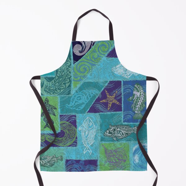 Item preview, Hawaii Tribal Fish Tapa Print designed and sold by sunnthreads.