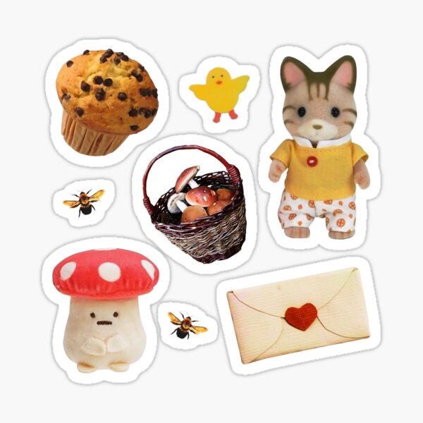cottagecore mushroom pack Sticker