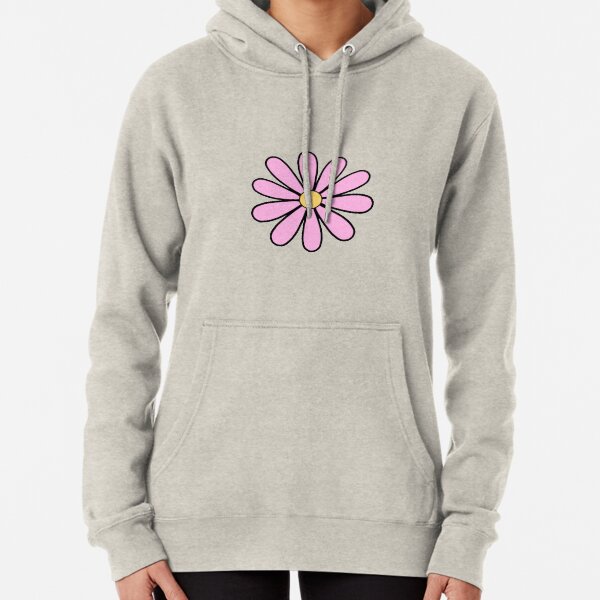Pink Daisies Pullover Hoodie