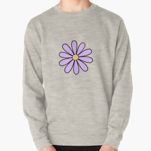 Purple Daisies Pullover Sweatshirt