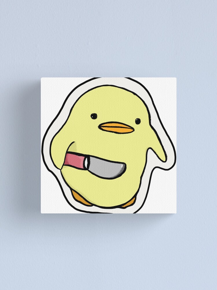 "Knife Duck" Canvas Print for Sale by memebox | Redbubble