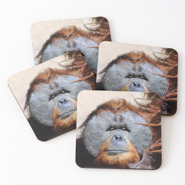 Item preview, Orangutan Ape Face Portrait Closeup designed and sold by worldways.