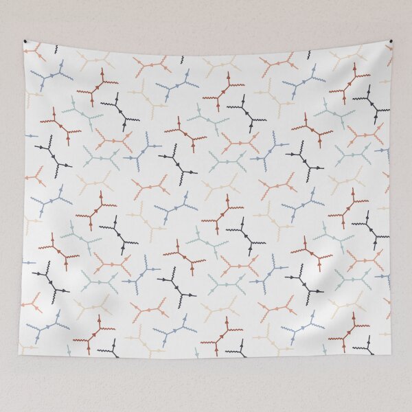Item preview, Compton scattering Feynman diagrams on White designed and sold by Hodgepodge Bricolage.