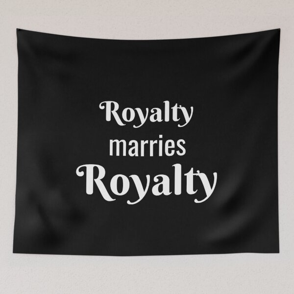 Item preview, Royalty marries royalty Christian Singles typography designed and sold by sinceanna.
