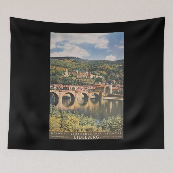 Item preview, Heidelberg vintage travel poster designed and sold by stickart-marek.
