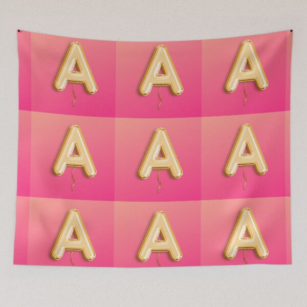 Item preview, Monogram Letter A, A in Gold, A in Pink, Cute Monogram, A Balloon designed and sold by Londonluxie.