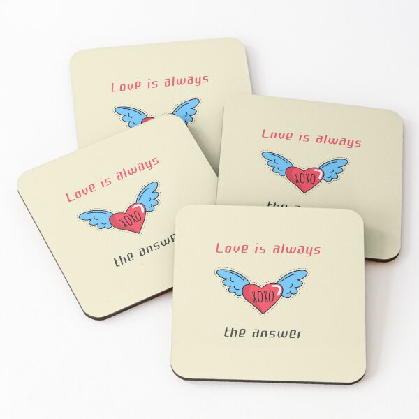 Item preview, love is always the answer - love you design - xoxo designed and sold by cathelkav.